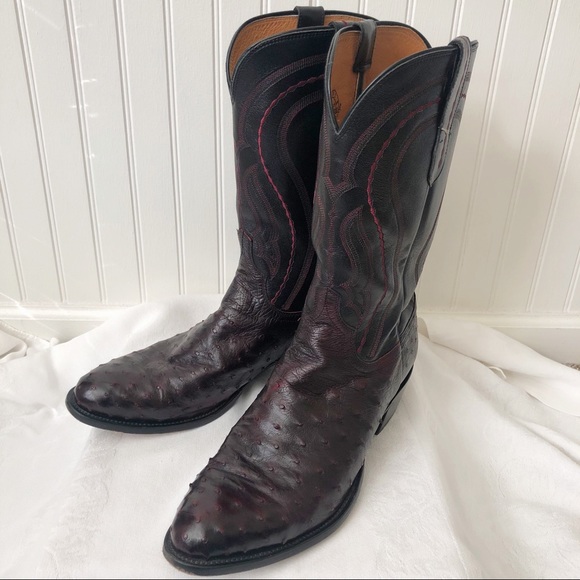 Lucchese Other - EUC Lucchese Montana full ostrich men’s boots